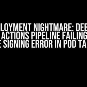 iOS Deployment Nightmare: Debugging Github Actions Pipeline Failing due to Code Signing Error in Pod Target